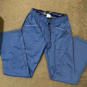 Petite blue scrub pants brand new